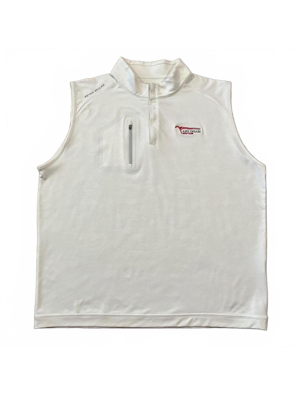 Peter Millar Abu Dhabi Golf Club Mens Performance Vest White Size 2XL